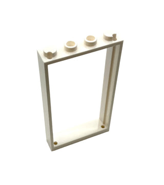 Door Frame 1x4x6 with Two Holes on Top and Bottom, Part# 60596 Part LEGO® White  