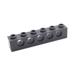 Technic, Brick 1x6 with Holes, Part# 3894 Part LEGO® Dark Bluish Gray