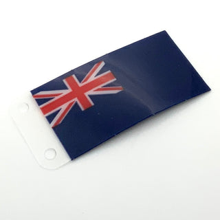 Plastic Flag with United Kingdom Blue Ensign Pattern, Part# 10294pls01b Part LEGO®   