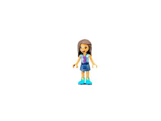 Andrea - Dark Blue Skirt, Metallic Light Blue Jacket over Magenta Top, frnd456 Minifigure LEGO®   