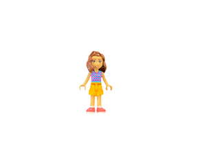 Luna - Dark Pink and Medium Azure Top with Scales, Bright Light Orange Shorts, Coral Shoes, frnd637 Minifigure LEGO®   