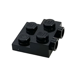 Plate, Modified 2x2x2/3 with 2 Studs on Side, Part# 99206 Part LEGO® Black