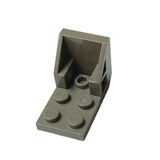 Bracket 3x2 - 2x2 Inverted (Space Seat), Part# 4598 Part LEGO® Decent - Dark Gray