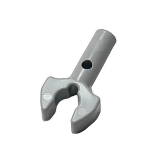 Bar 1L with Clip Mechanical Claw - Cut Edges and Hole on Side, Part# 48729b Part LEGO® Light Bluish Gray  