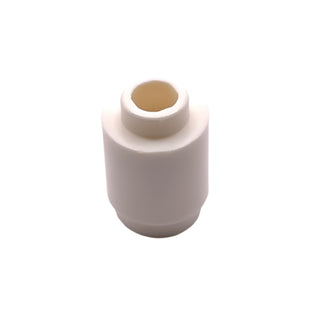 Brick Round 1x1 (Open Stud), Part# 3062 Part LEGO® White 1 Part