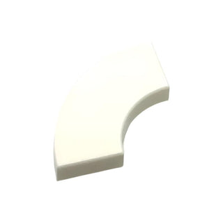 Tile Round Corner 2x2 Macaroni, Part# 27925 Part LEGO® White