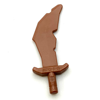 Minifigure, Weapon Sword, Scimitar with Nicks, Part# 60752 Part LEGO® Copper  