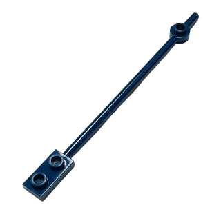 Bar 12L with 1 x 2 Plate End Hollow Studs and 1 x 1 Round Plate End, 99784 Part LEGO® Dark Blue  