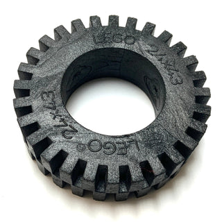 Tire 24x43 Technic, Solid, Part# 3740 Part LEGO® Very Good  