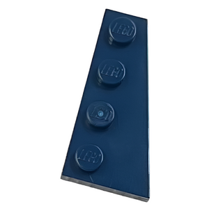 Wedge, Plate 4 x 2 Right, Part# 41769 Part LEGO® Dark Blue  