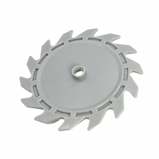 Technic Circular Saw Blade 9x9 with Pin Hole and Teeth in Same Direction, Part# 61403 Part LEGO® Light Bluish Gray