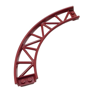 Roller Coaster Curve, 90 Degrees, Part# 25061 Part LEGO® Dark Red  