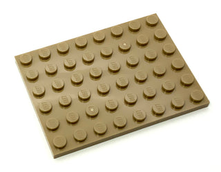 Plate 6x8, Part# 3036 Part LEGO® Dark Tan 1 Part 