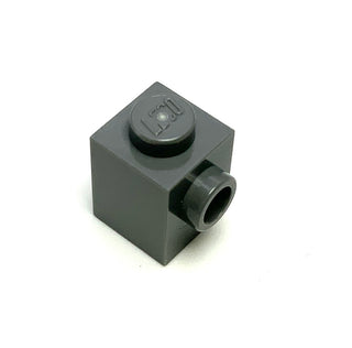 Brick, Modified 1x1 with Stud on Side, Part# 87087 Part LEGO® Dark Bluish Gray  