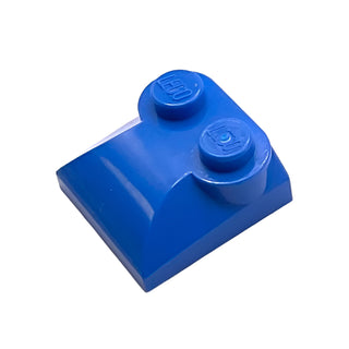 Slope, Curved 2 x 2 x 2/3 with 2 Studs and Curved Sides, Part# 47457 Part LEGO® Blue