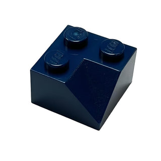 Slope 45 2x2 Double Concave, Part# 3046 Part LEGO® Dark Blue  