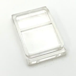 Window Glass for Train Door with Lip on Top and Bottom, Part# 4183 Part LEGO® Trans-Clear - Decent Condition  