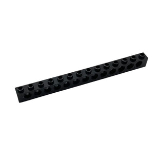 Technic, Brick 1x14 with Holes, Part# 32018 Part LEGO® Black