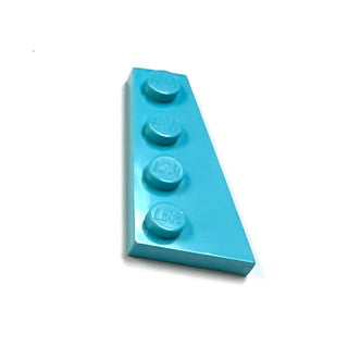 Wedge, Plate 4 x 2 Right, Part# 41769 Part LEGO® Medium Azure  