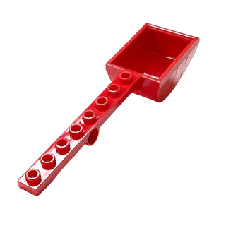 Plate, Modified 1x8 with Pin Hole and Bucket (Catapult), Part# 30275 Part LEGO® Red  