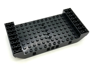 Boat, Hull Large Middle 8x16x2 1/3 with 5 Holes, Part# 95227 Part LEGO® Decent/Black  