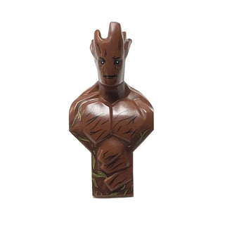 Groot - Large Figure Head and Upper Torso, Part# 17292pb01 Part LEGO® Very Good  