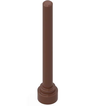 Antenna 4H (Flat Top), Part# 3957b Part LEGO® Reddish Brown  