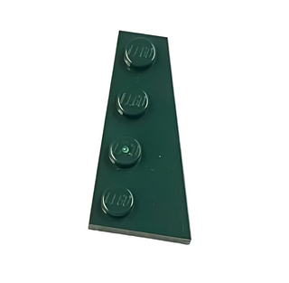 Wedge, Plate 4 x 2 Right, Part# 41769 Part LEGO® Dark Green  