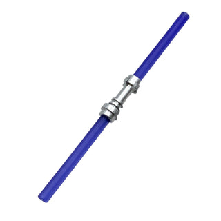 Star Wars Double-bladed Lightsaber Blade (Multiple Colors) with Metallic Silver Hilt, Part# 64567 + 30374 + 30374 Part LEGO® Trans-Purple  