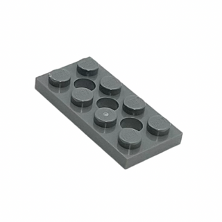 Technic, Plate 2x4 with 3 Holes, Part# 3709b Part LEGO® Dark Bluish Gray