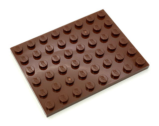 Plate 6x8, Part# 3036 Part LEGO® Reddish Brown 1 Part 