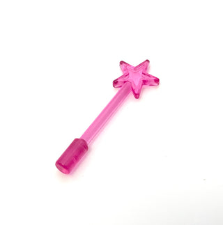 Minifigure Utensil, Magic Wand, Part# 6124 Part LEGO® Trans-Dark Pink  