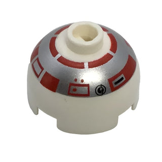 Brick Round Decorated 2x2 Dome Top with R5-D4 Pattern (6 Arcs on Top), Part# 553px1a Part LEGO®   