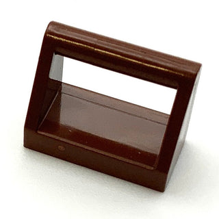 Tile Modified 1x2 with Bar Handle, Part# 2432 Part LEGO® Reddish Brown  