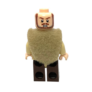 Qui-Gon Jinn - Dark Brown Legs, Poncho, Reddish Brown Beard - sw1334a Minifigure LEGO®