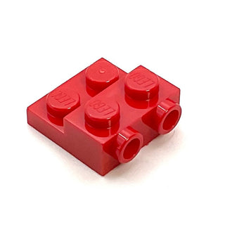 Plate, Modified 2x2x2/3 with 2 Studs on Side, Part# 99206 Part LEGO® Red