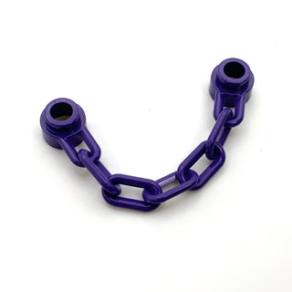 Chain with 5 Links, Part# 92338 Part LEGO® Dark Purple  