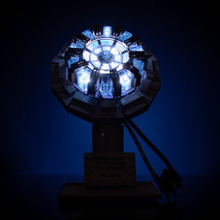 Tony Stark's Arc Reactor Life-Sized Replica Building Kit Bricker Builds   