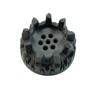 Wheel Hard Plastic with Large Cleats and Flanges, Part# 27254 Part LEGO® Very Good - Dark Bluish Gray  