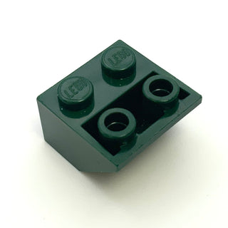 Slope Inverted 45 2x2 with Flat Bottom Pin, Part# 3660 Part LEGO® Dark Green  