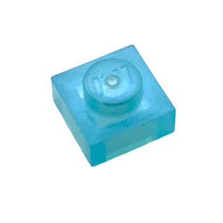 Plate 1x1, Part# 3024 Part LEGO® Satin Trans-Light Blue  