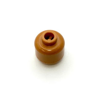 Minifigure, Head (Plain) - Blocked Open Stud, Part# 3626b Part LEGO® Medium Nougat  