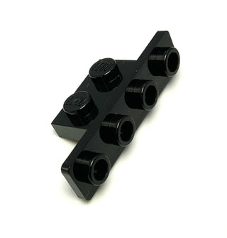 Bracket 1x2 - 1x4 with Rounded Corners, Part# 2436b Part LEGO® Black  