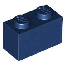 Brick 1x2, Part# 3004 and 3065 Part LEGO® Dark Blue  