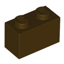 Brick 1x2, Part# 3004 and 3065 Part LEGO® Dark Brown  