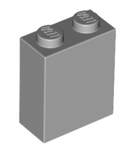 Brick 1x2x2 with Inside Stud Holder, Part# 3245c Part LEGO® Light Bluish Gray  