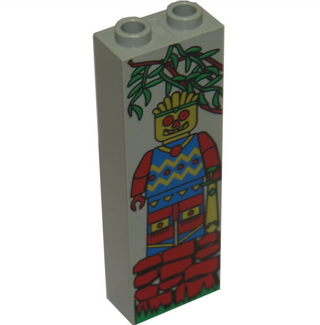 Brick 1x2x5 with Jungle Pattern, Part# 2454px6 Part LEGO®   