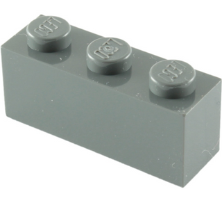 Brick 1x3, Part# 3622 Part LEGO® Dark Bluish Gray  