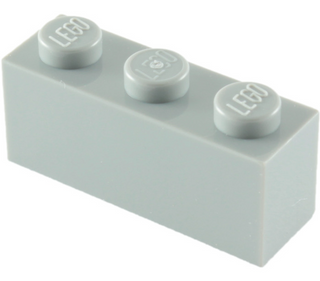 Brick 1x3, Part# 3622 Part LEGO® Light Bluish Gray  