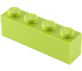 Brick 1x4, Part# 3010 Part LEGO® Lime  